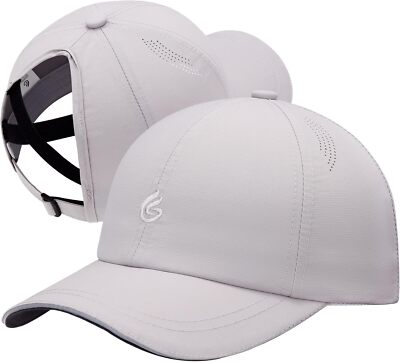 Gisdanchz Women's Ponytail Baseball Cap Running Hat 7/8-7 1/8, Light Gray 