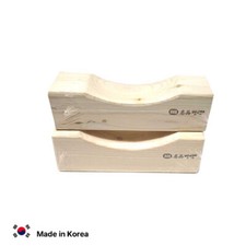 Hinoki Wooden Pillow 1pc Cypress Cervical Spinal Ankle Neck Stretch Relax Korea