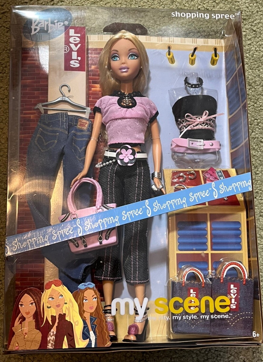 2004 New! Mattel My Scene Shopping Spree Barbie Levis Rare #C1246