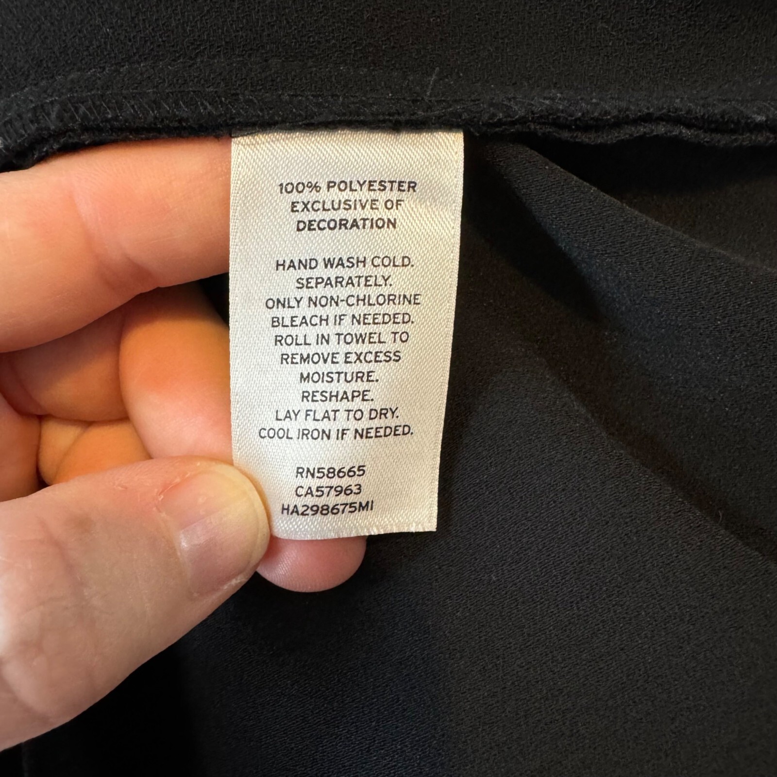 Halogen Mini Shift Dress Solid Black Studded Neck… - image 7