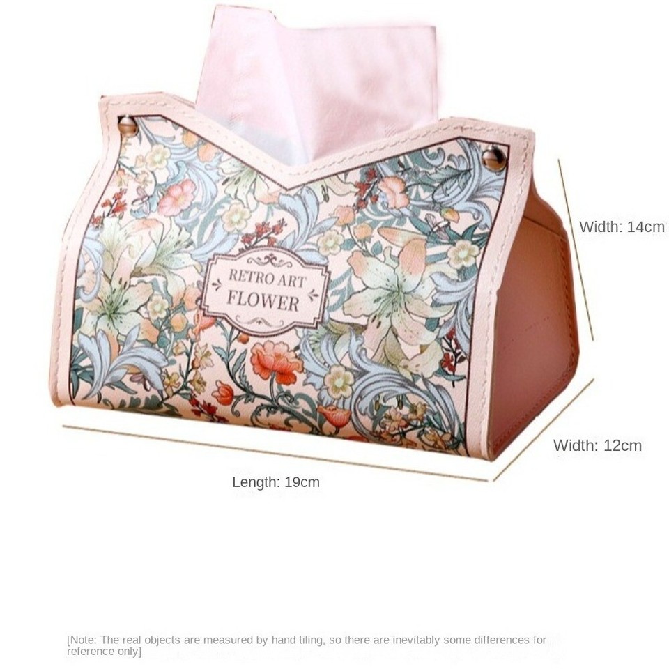 Car Interior Tissue Box Leather Paper Holder Luxury Tissue Storage Box