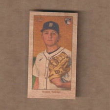 2024 Topps T-206 Reese Olson Short Print Wood Stock RC Card, Print Run 20 Copies