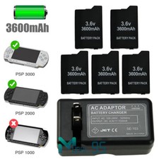 3600mAh for Sony PSP Slim 2001 2000 3000 3001 Rechargeable Replacement Battery