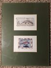 M.J. Epps Artists Proof "Anteater" "Trumpet Fish" Framed Signed Ap Rare 12"x 16"