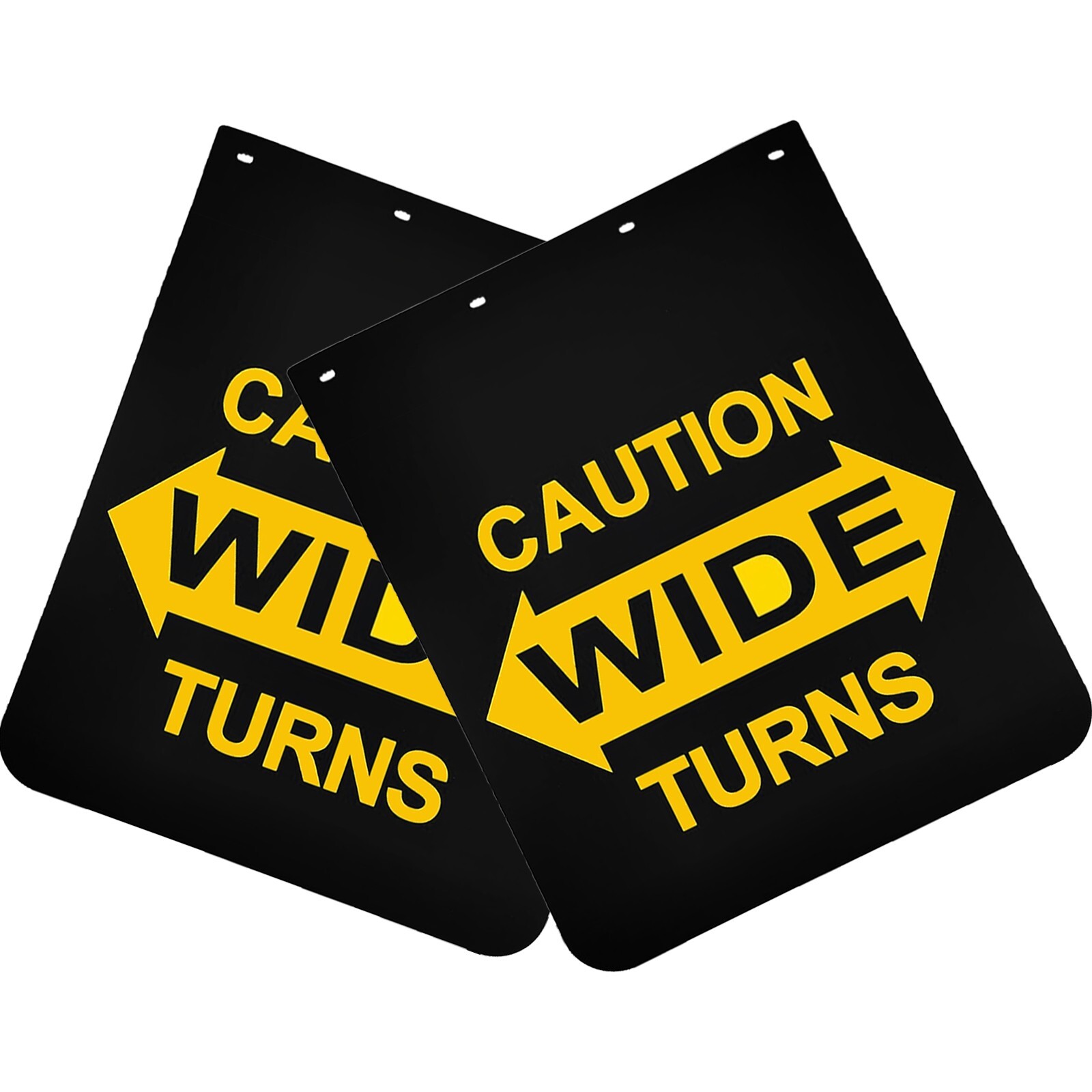 24x30 Heavy Duty Black Mud Flaps for Semi Trucks and Trailers 2PCS  