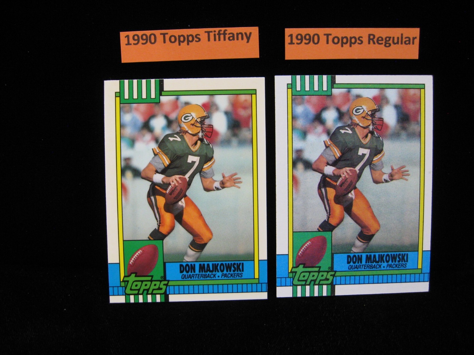 1990 Topps Tiffany Don Majkowski Green Bay Packers & Regular Card #142