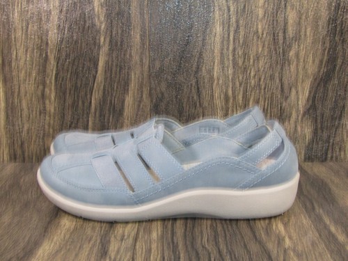 Mocassini donna Cloud Steppers by Clark Sillian Stork slip on blu taglia 9 - Foto 10 di 13