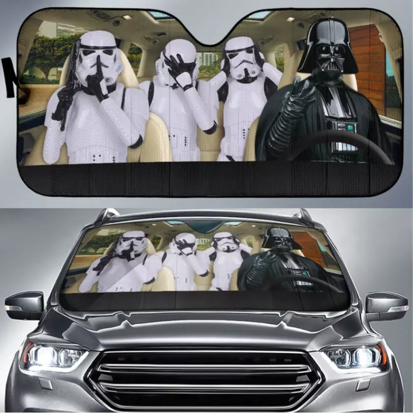 Star Wars Car Front Windshield Sun Visor Truck Sun Shade UV Block Protector  Gift