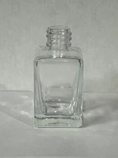 1oz square Flint Glass Bottle for Fragrance/Perfume/Cologne. 18/415 Finish