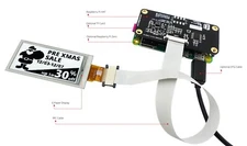 Black 2.13 inch e-Ink Display w/Raspberry Pi HAT,e-Paper 122x250 IoT