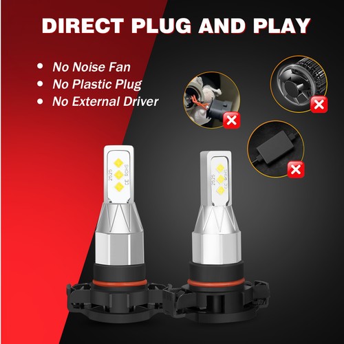 For Jeep Grand Cherokee 2011-2013 6x 6000K M9 LED Headlight Hi/Lo &Fog Bulbs Kit - Picture 12 of 14