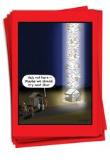 12 Funny Greeting Cards Set 5"x7" w/ Envelopes 1 Design, 12 Each Guiding Light