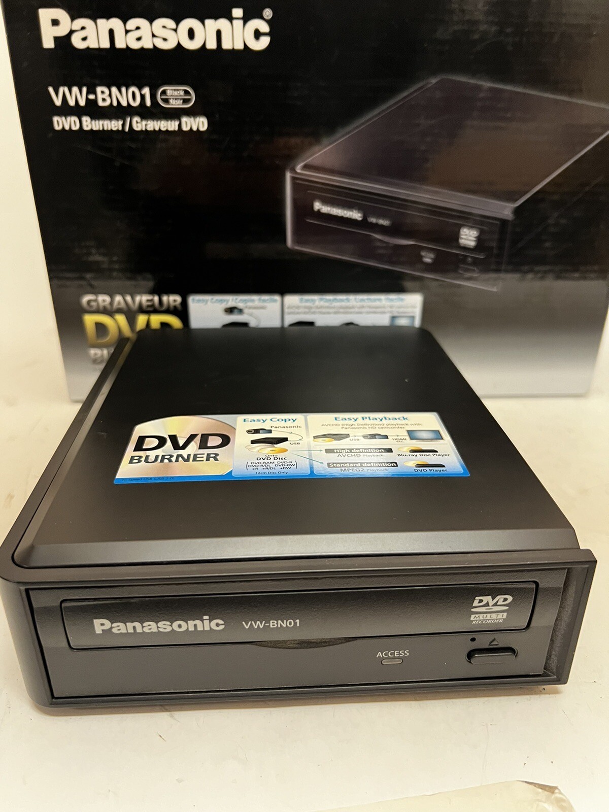 PANASONIC VWBN01 HD Camcorder DVD Recorder Burner Boxed Complete eBay