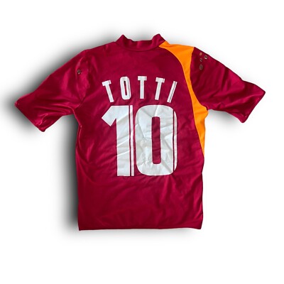 2005/06 AS Roma Home Jersey #10 Totti Sz S Diadora