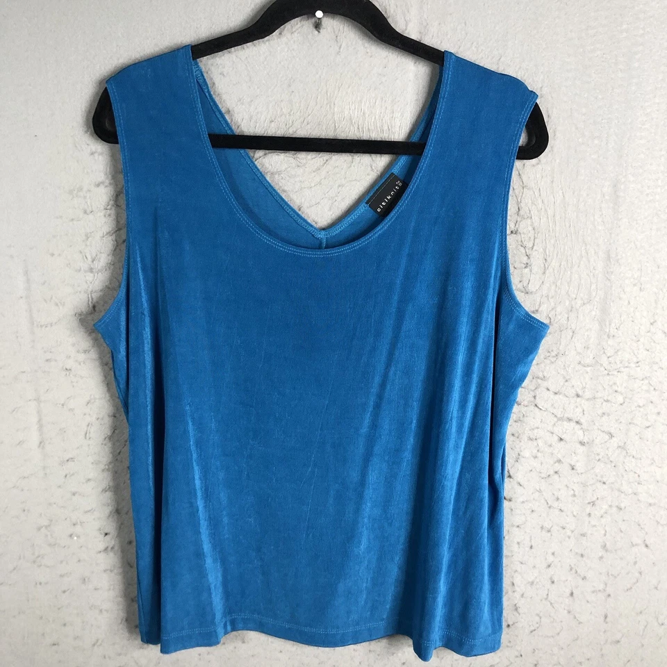 Conjunto Cárdigan Citiknits Mujer 1X Talla Grande Azul Slinky Viaje Tejido Cuentas Líquido Foto 2 de 4