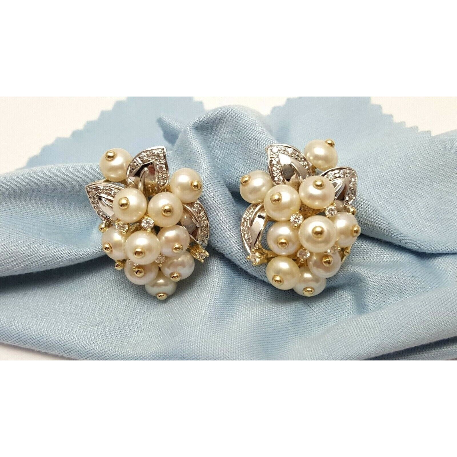 Beautiful 14K Solid Two Tone Multi Tone Gold Pear… - image 2