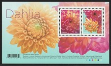 Canada #3234, Dahlia, Flowers, Souvenir Sheet of 2, MNH 2020