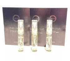 3x Club De Nuit Intense Armaf Men Sample Vial Eau De Toilette Spray On card