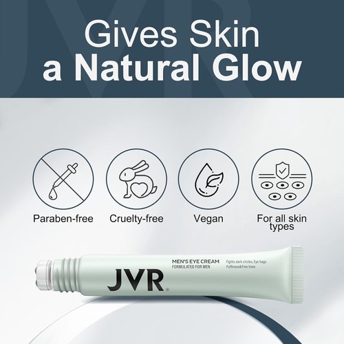 Caffeine Eye Cream and Under Eyes Roller for Dark Circles and Puffiness, Fine Li - Picture 6 of 6