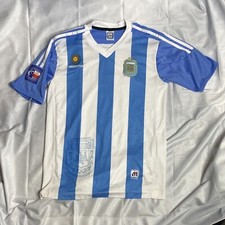 Argentina Jersey Soccer Football Blue White Size Mens Medium 2015 Copa America
