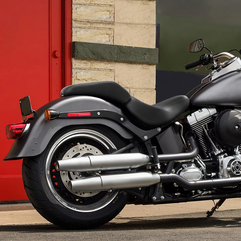 Asiento de conductor y pasajero apto para Harley Davidson Fat Boy FLSTF 2007-2017 Foto 4 de 4