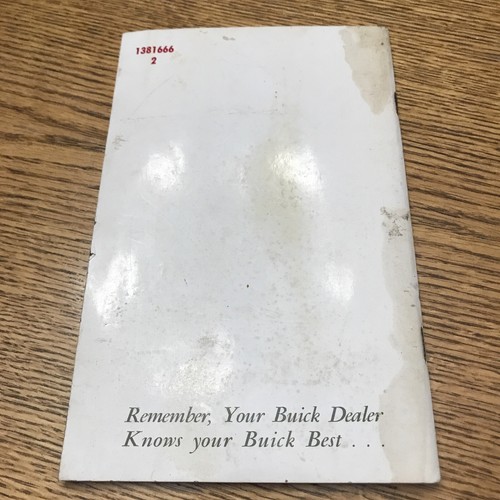 1967 BUICK SPECIAL, SKYLARK, G.S 400, SPORT Vintage OWNERS MANUAL - Picture 2 of 6