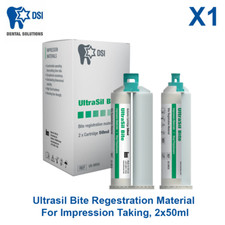 Dental DSI Ultrasil Bite Registration Impression Material 2x50 Automix Cartridge