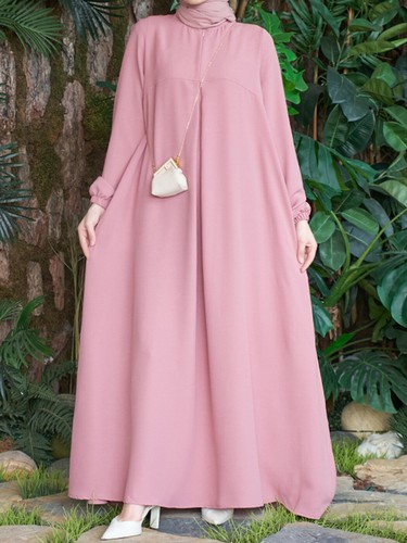 Arab Fashion Dress Muslim Women Abaya Clothing Loose Burqa Islamic Gown Robe - Picture 17 of 38