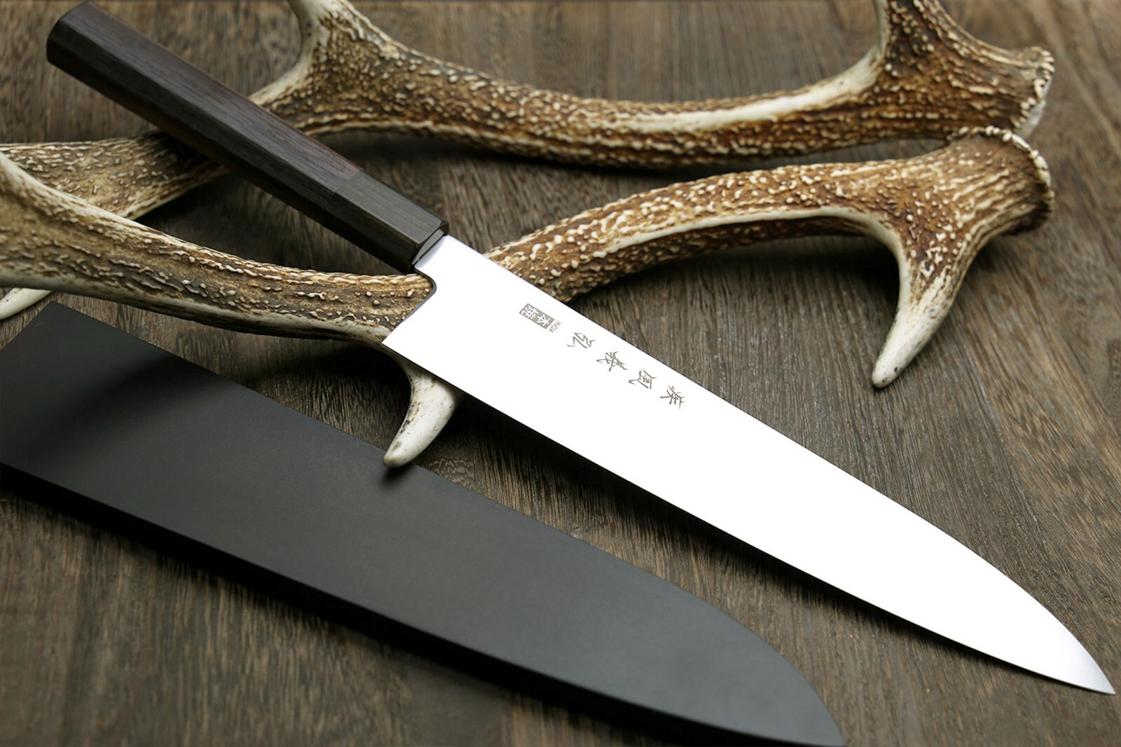 Yoshihiro Inox Honyaki Stain Resistant Steel Wa Gyuto Chef knife Shitan