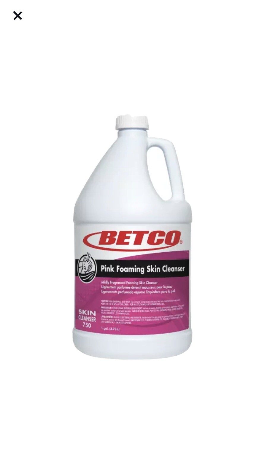 BETCO Foam Skin Soap Liquor Cleanser, Fresh Scent; 128 Oz, Bottle. NEW