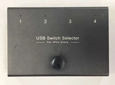 USB Switch Selector for Sharing up to 4 PCs