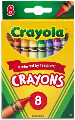 Crayola Classic Color Crayons 8 Assorted Colors Non-washable for children of all