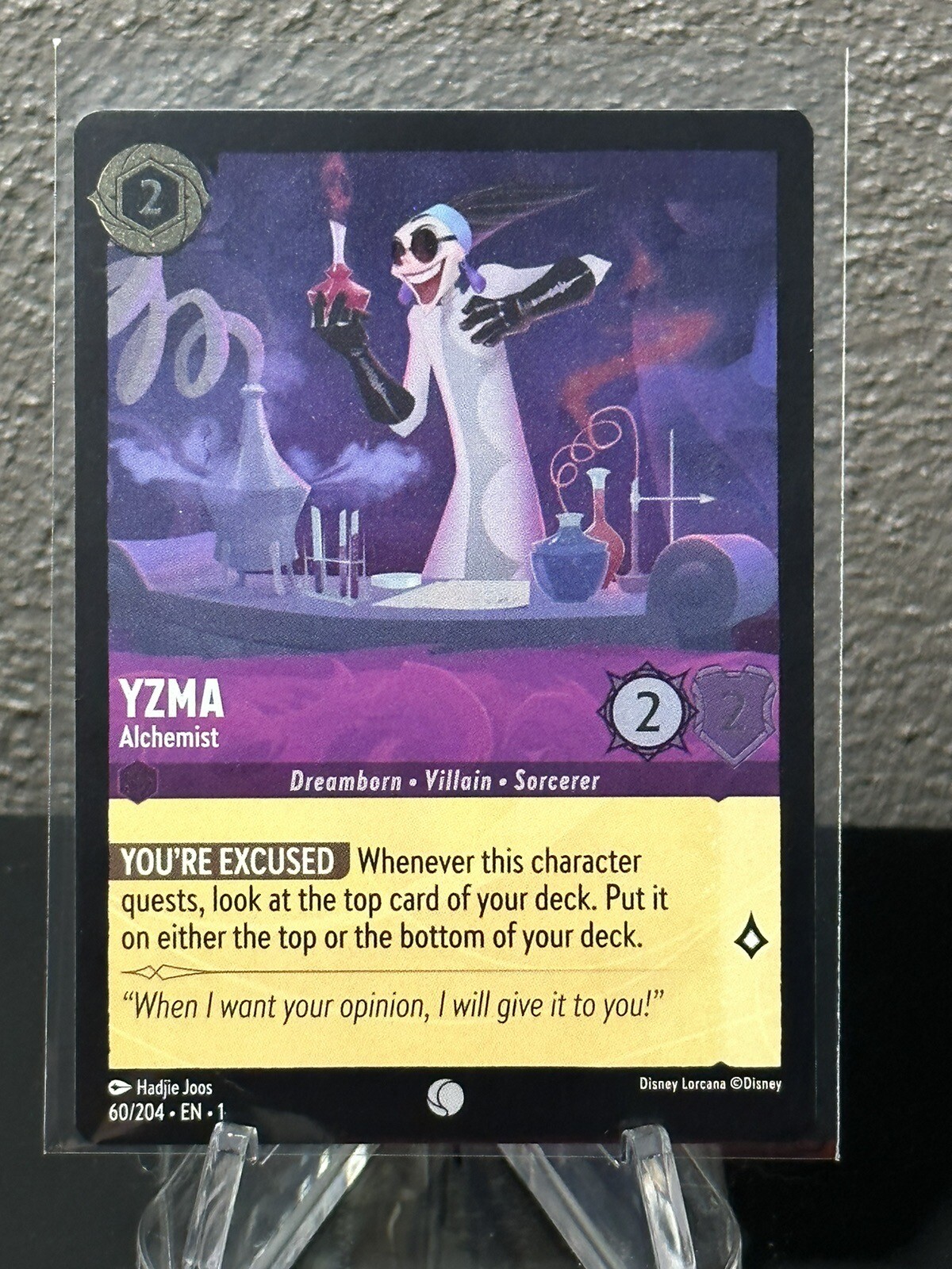 Disney Lorcana Yzma Alchemist Common 60/204 FOIL NM