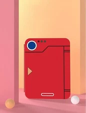 Pokédex-Inspired Game Card Case - Holds 16 Games