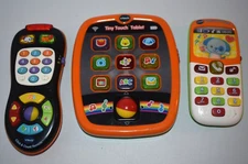 Lot of VTech Toys Tiny Touch Tablet  , Smart Phone , Remote  Learning