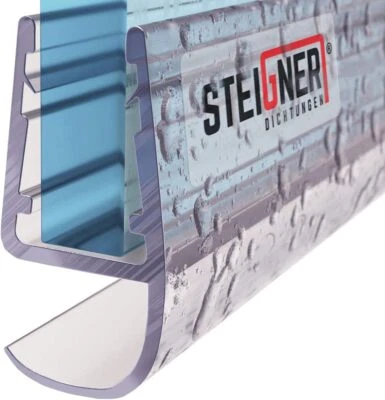 STEIGNER Duschdichtung gebogen Wasserabweiser Dusche Ersatzdichtung Duschtürdichtung