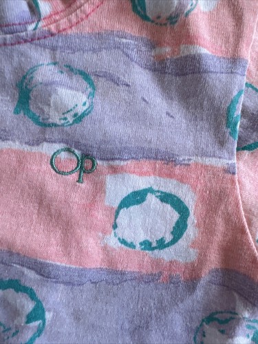 Vtg OP RAINBOW Tricolor Bright Ocean Pacific Set Outfit Neon USA 5T? Cutesy HTF - Picture 10 of 19