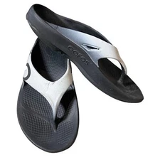 Oofos Ooriginal Flip Flop Thong Sport Sandals Black US M9 W11 Recovery Runner