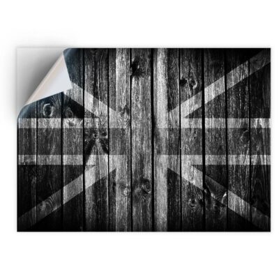 2-Pack 3D Printed Effect Union Jack Car Stickers - British GB Flag Vinyl Decals For Vehicles