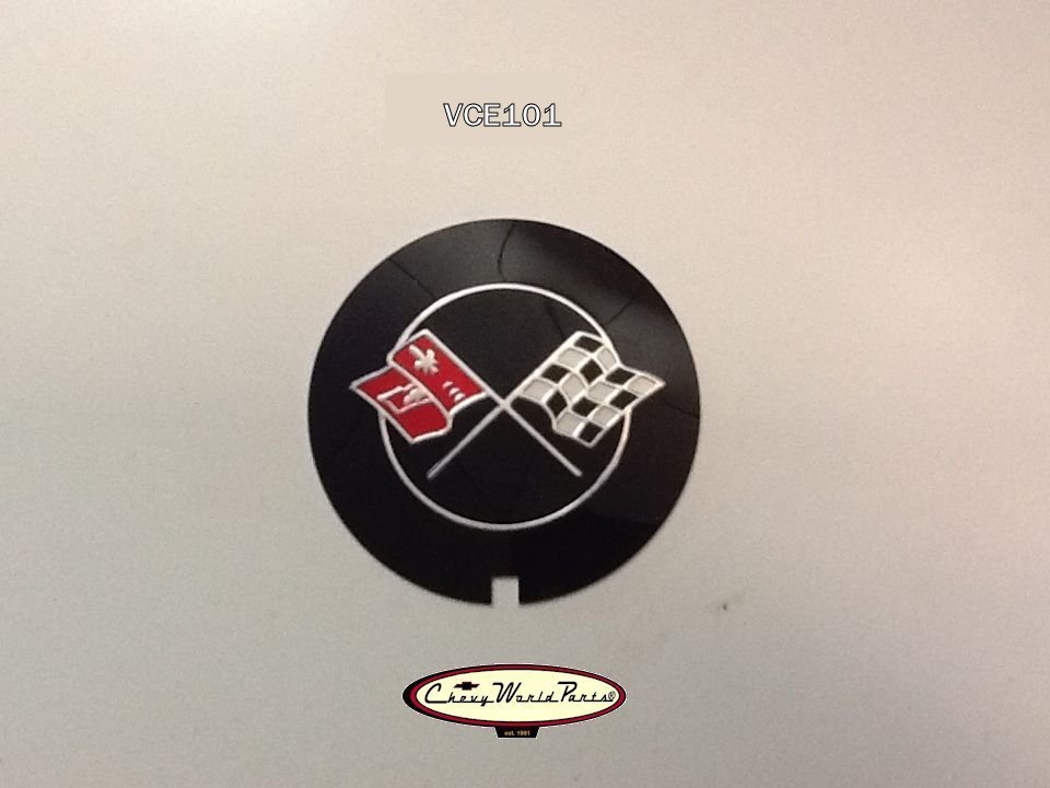 1969-1982 Corvette Valve Cover Engine Code Decal - 2 1/8 Inch Circle Emblem For LT1/L-82