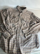 Levi's Olympics Shirt Mens Large Check Flannel Button Up USA 1980 Vtg