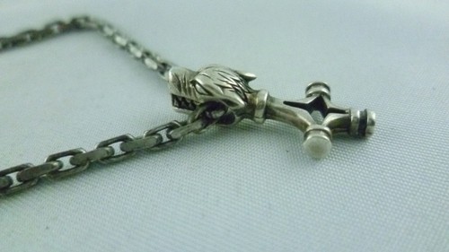 Kette Wolf Wikinger Kelten Ethno 925er Sterling Silber - Picture 2 of 4