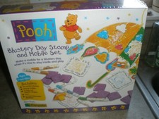 NEW Sealed 1995 Pooh Blustery Day Stamp  Mobile Set Crayola