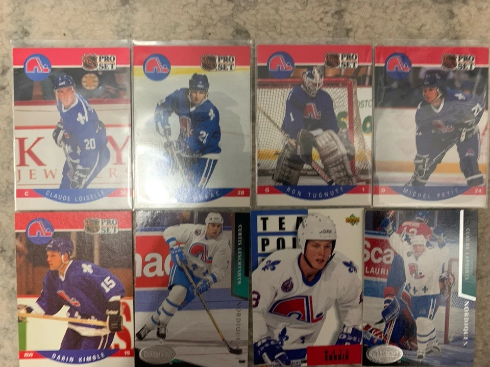 Lote de 35 cartas vintage/raras Quebec Nordiques - Imagem 3 de 4
