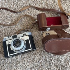 Tower 51 35mm Camera W/Leather Case Made In Germany 50mm Lens Untested
