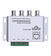4CH Passive HD Video Balun transceiver BNC RJ45 UTP Cable Converter for 1080P