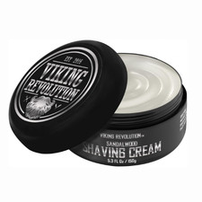 Viking Revolution Sandalwood Shaving Cream 150g | Men's Rich Lather Shave Soap