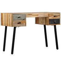 Schreibtisch Teak Massivholz Recycelt 110X50X76 Cm