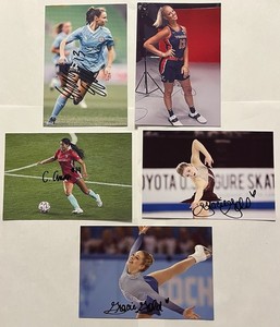 5 Random Sports Autographs 4x6 Picture Celebrity Print