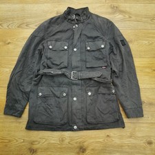 Belstaff Trialmaster Giacca Uomo Cintura Piccola Cotone Cafe Racer Moto Casual